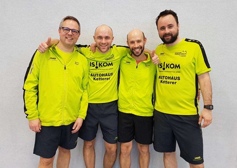 Martin Mayer, Andreas Hummel, Mathias Kunz, Tobias Hummel (von links)